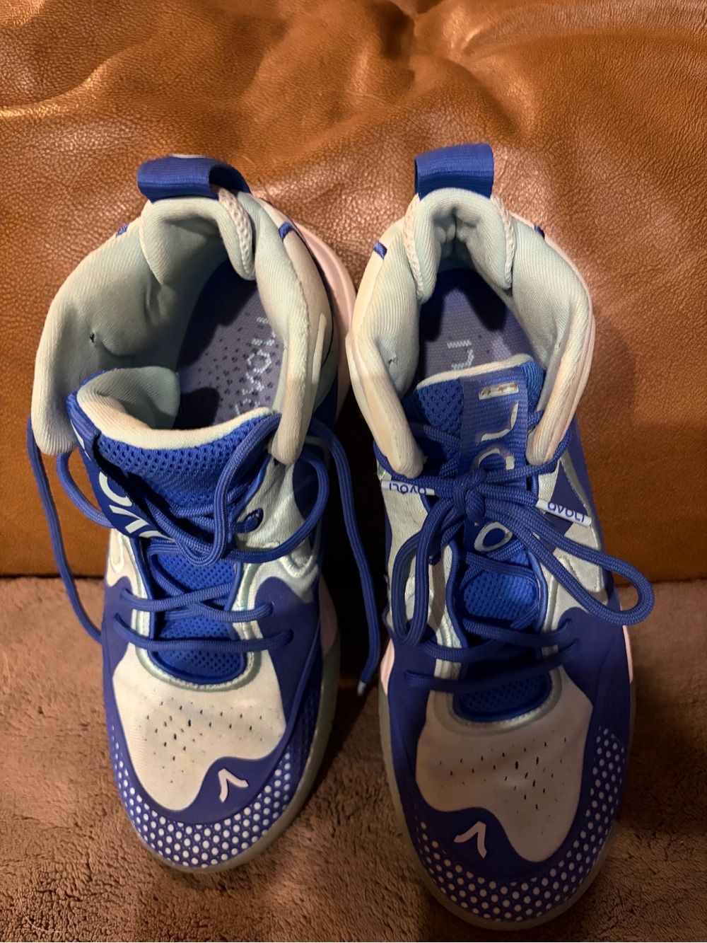 Blue Women’s Athletic Sneakers - Lightweight Lace-Up Sport Shoes Avoli Volleybal